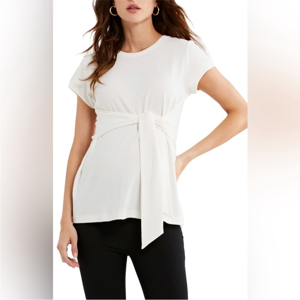 A Pea in the Pod Cream Knit Top